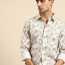 Being Human Tropical Printed Pure Cotton Casual Shirt-image-19