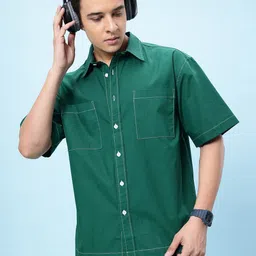 glitchez Fresh Solid Relaxed Fit Shirts-image-6