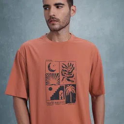The Roadster Life Co. Printed Relaxed Pure Cotton T-shirt-picture-25