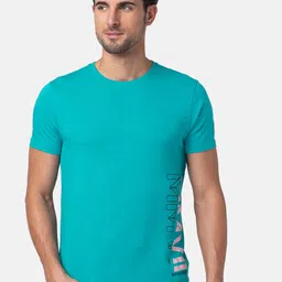 Being Human Printed Detail Pure Cotton T-shirt-image-86