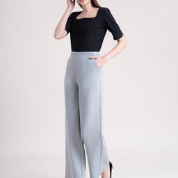 FableStreet Women LivIn Wide Leg Formal Trousers-picture-49