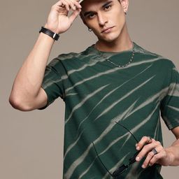 R.Code by The Roadster Life Co. Tie and Dye Printed Relaxed Fit T-shirt-picture-30