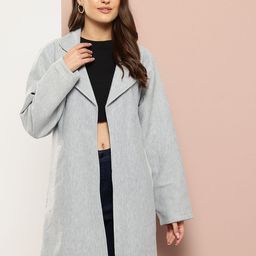 Qurvii Fleece Longline Trench Coat-picture-1