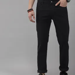 The Roadster Lifestyle Co. Men Black Slim Fit Light Fade Stretchable Jeans-picture-39