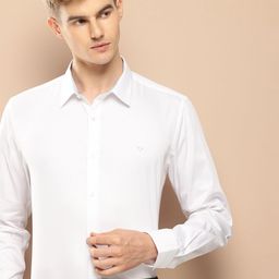 INVICTUS Pure Cotton Self Design Textured Opaque Formal Shirt-picture-8