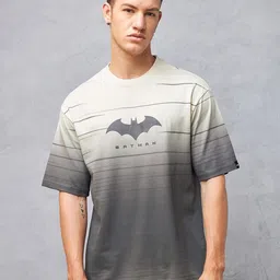Bewakoof Batman Printed Drop-Shoulder Sleeves Oversized Cotton T-shirt-picture-12