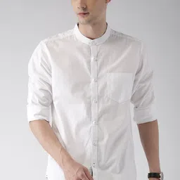 HIGHLANDER Men White Slim Fit Casual Shirt-picture-26