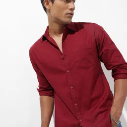 The Roadster Lifestyle Co. Men Premium Cotton Linen Casual Shirt-image-79