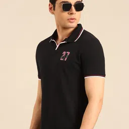 Being Human Polo Collar Pure Cotton T-shirt-picture-37