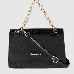 Fastrack Black Textured Clutch image 1