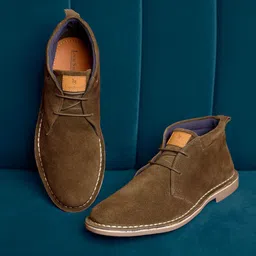 LOUIS STITCH Men Mid-Top Solid Suede Desert Boots-picture-28