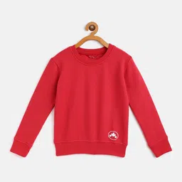 Rute Boys Red Cotton Fleece Pullover-image-40
