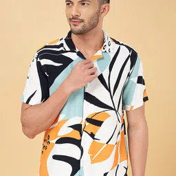 People Abstract Printed Slim Fit Casual Shirt-picture-15