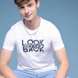 HERE&NOW Typography Printed Pure Cotton T-shirt-picture-20