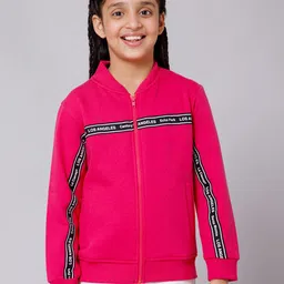 Alan Jones Girls Hooded Front Open Sweatshirt-picture-14