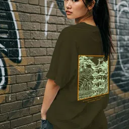 Rigo Green Graphic Printed Oversized Cotton T-Shirt-picture-21
