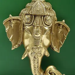 Exotic India Gold-Toned Ganesha Wall Hanging-image-62