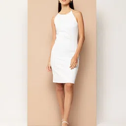 Chemistry Halter Neck Bodycon Dress-image-9