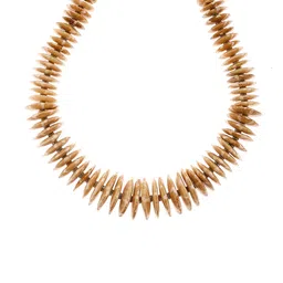 Bamboo Tree Jewels Off-White Handcrafted Beaded Necklace-picture-23