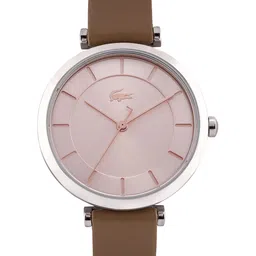 Lacoste Women Rose Gold & Brown Leather Analogue Watch 2001141-image-34