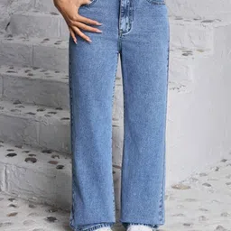 M MODDY Women Jean Straight Fit High-Rise Clean Look Jeans-image-30