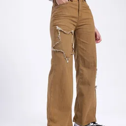 glitchez Women Stole The Star For You Wide-LegJeans-image-71
