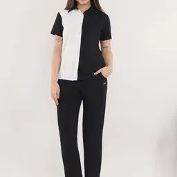 PRRODALITY Colourblocked Pure Cotton Shirt With Trousers-picture-18