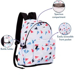 Genie Unisex Geometric Print Medium Casual Backpack -20L image 3
