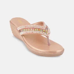 Anouk Women Embellished Round Toe Wedge Sandals image 3