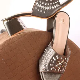 Carlton London Women Embellished Open Toe Block Heel Sandals image 3