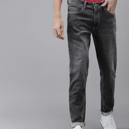 BEAT LONDON by PEPE JEANS Men Grey Chinox Regular Fit Light Fade Stretchable Jeans image 2