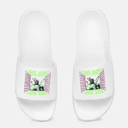 MARVEL STREET Men Typography Printed Sliders image 2