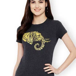 Fabflee Women Multicoloured 3 Printed T-shirt image 2