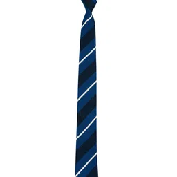 The Tie Hub Blue & White Striped Broad Tie image 4