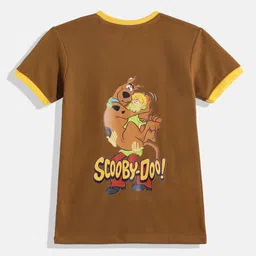 Eteenz Boys Scooby Doo Printed Cotton T-shirt image 2