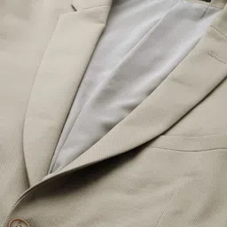 Peter England Elite Self Design Slim Fit Single-Breasted Formal Blazers image 4