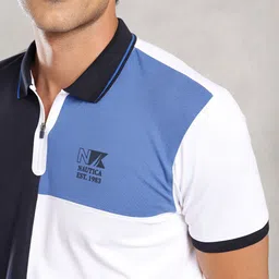 Nautica Colourblocked Polo Collar T-shirt image 3