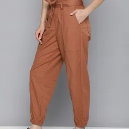 Levis Women High Rise Joggers Trousers Comes With A Fabric Belt image 2