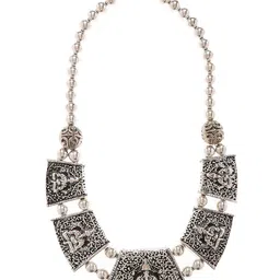 bamboo tree jewels Bamboo Tree Silver-Toned Handcrafted Necklace image 2