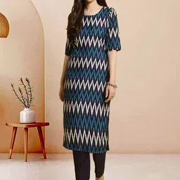 Moda Rapido Pack of 2 Printed Straight Kurta with Trousers image 3