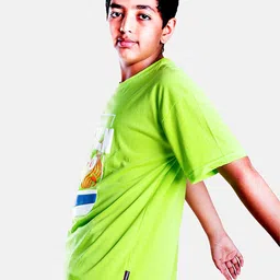 KiddoPanti Boys Graphic Printed Oversized T-shirt image 5