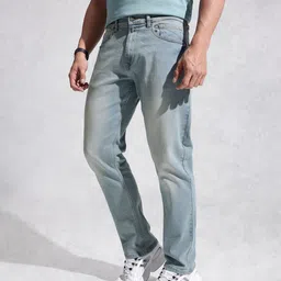 WROGN Men Anti Fit Heavy Fade Stretchable Jeans image 5