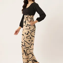 Sleek Italia Abstract Printed Basic Jumpsuit image 2
