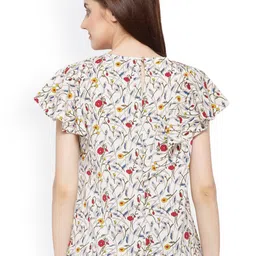 Gipsy Women Cream-Coloured Printed Top image 2