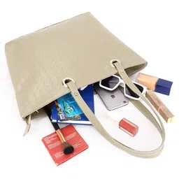 OsaiZ Women Textured Structured Shoulder Bag image 5