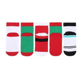 Supersox Kids Pack of 5 Multicoloured Christmas Patterned Ankle-Length Socks image 4