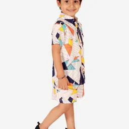Superminis Boys Printed Shirt With Shorts Clothing Set image 4