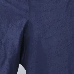 DEYANN Men Blue Solid Kurta with Churidar & Nehru Jacket image 5