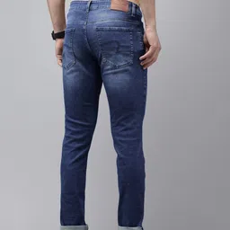 SPYKAR Men Skinny Slim Fit Low-Rise Light Fade Stretchable Jeans image 3