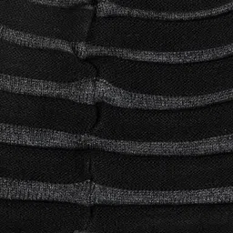 PUNK Men Black & Grey Self Design Beanie image 3